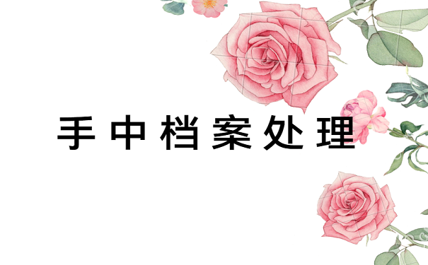 手中档案处理
