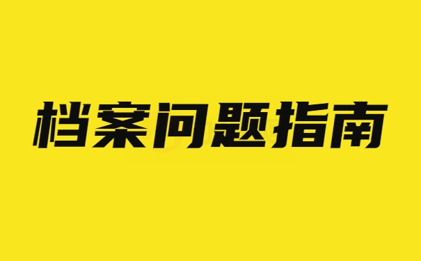 档案指南