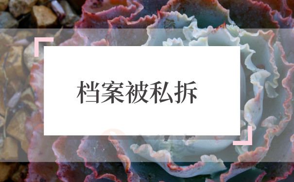 档案私拆