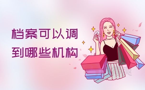 档案可以调到哪些机构